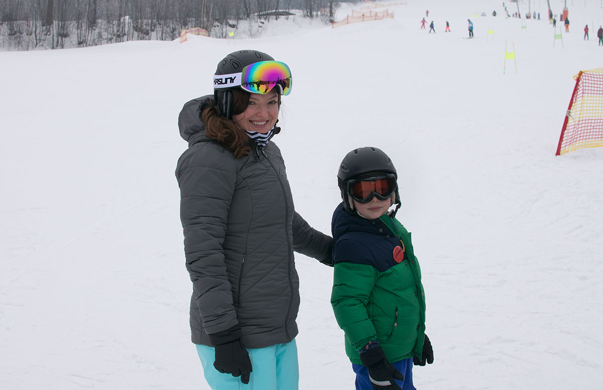 Familienausflug - Skifahren in St. Corona am Wechsel vicky und lenny