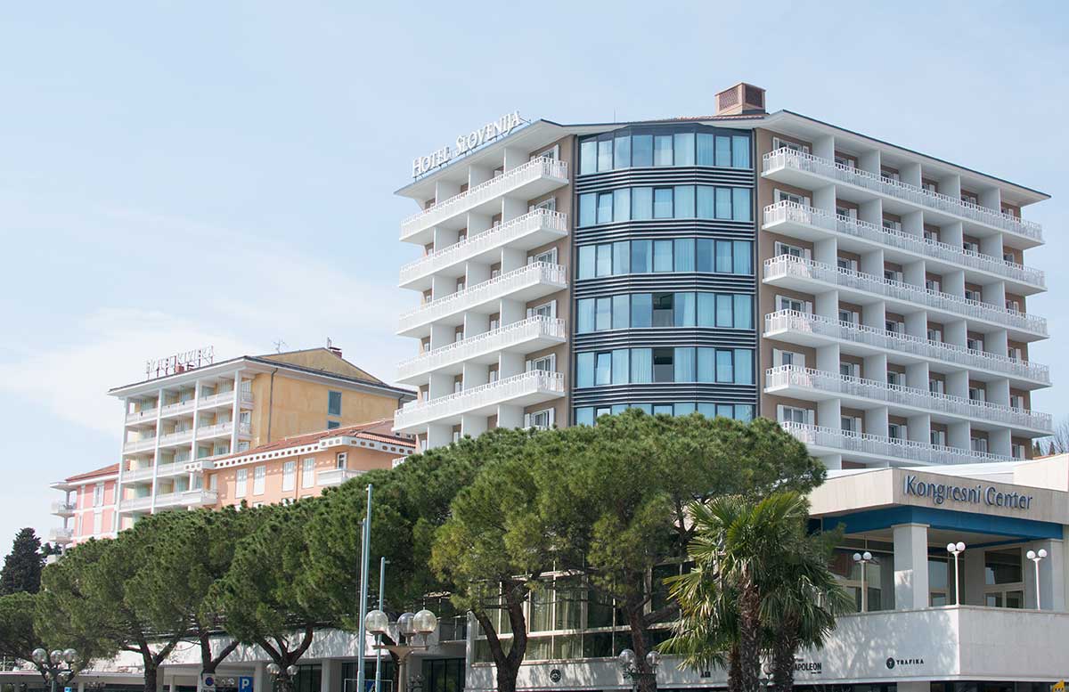 LIFECLASS Portoroz - das Hotel Slovenia von aussen