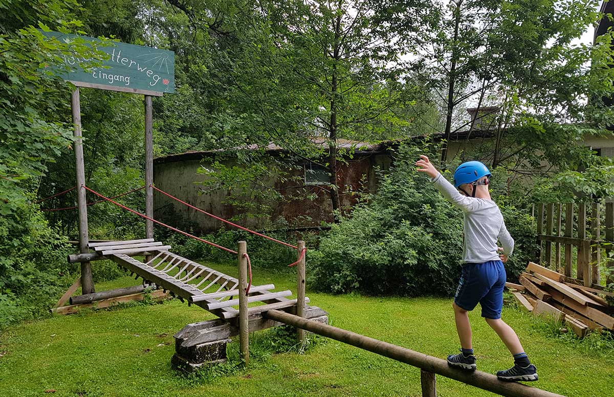 Sommerrodeln in Fuschl und der Waldkletterweg in Faistenau klettern kletterweg