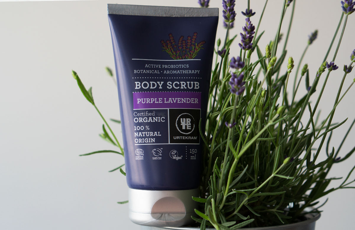 Urtekram Purple Lavender Bio Kosmetik Pflegelinie produkte body scrub