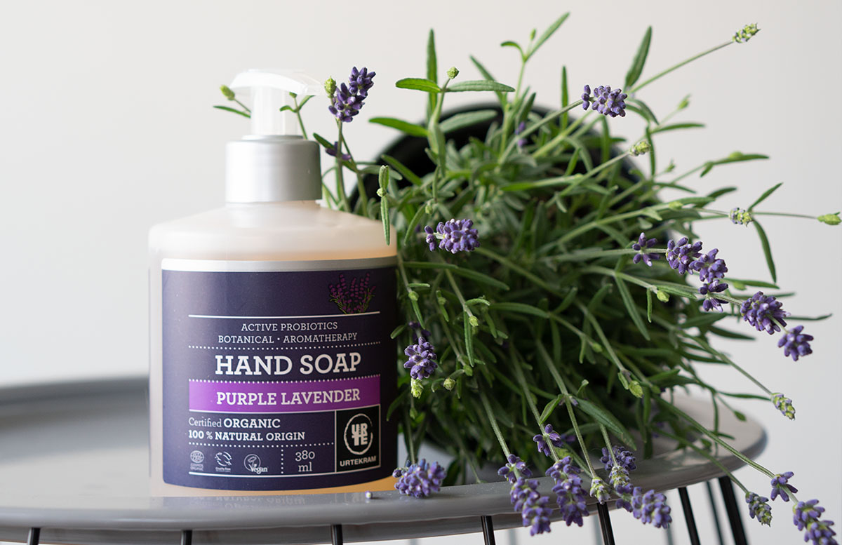Urtekram Purple Lavender Bio Kosmetik Pflegelinie produkte hand seife